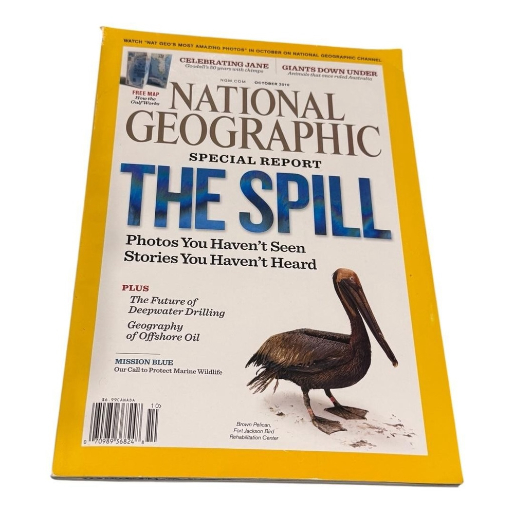 National Geographic Magazine October 2010 The Spill Gulf Oil Disaster Softcover